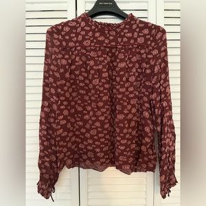 Wilfred burgundy blouse